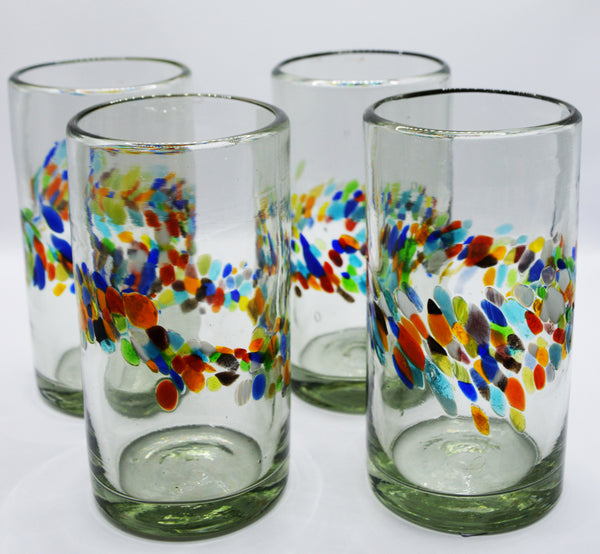 Confetti Band Glassware